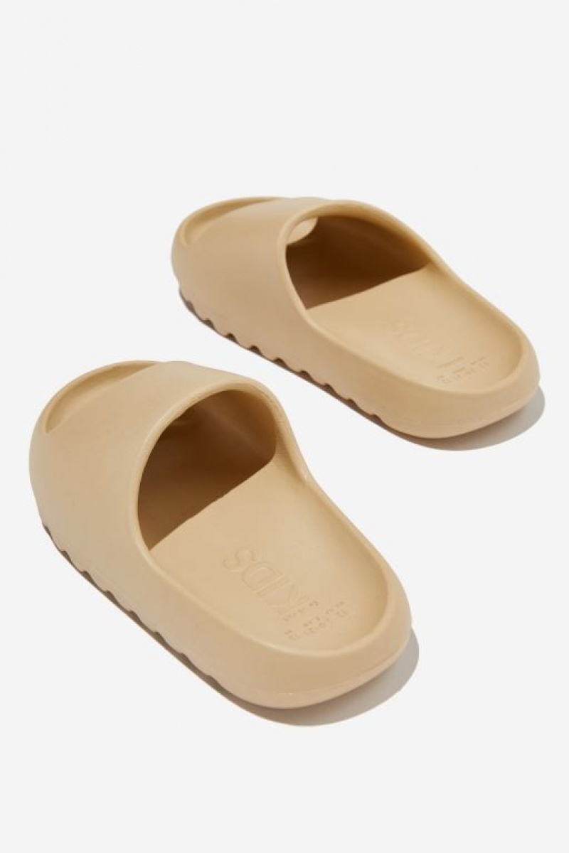 Cotton On Sunny Beach Slide Girls' Sandals Semolina | vopYoaZSDR8