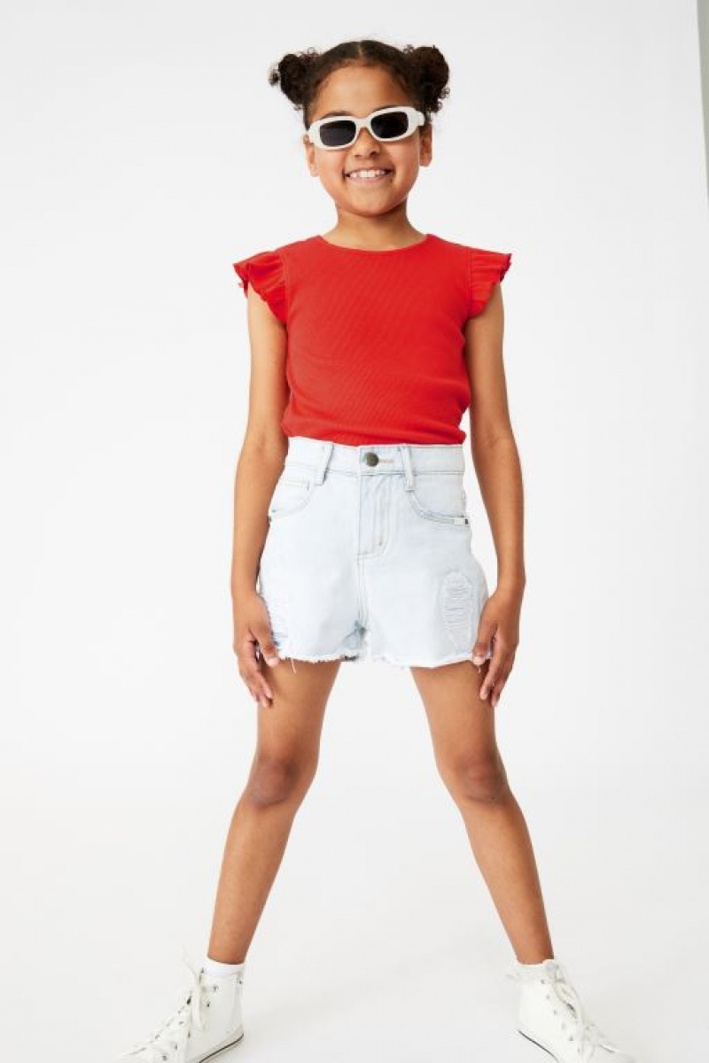 Cotton On Sunny Denim Girls' Shorts Wash | S3H2LAe7G2F