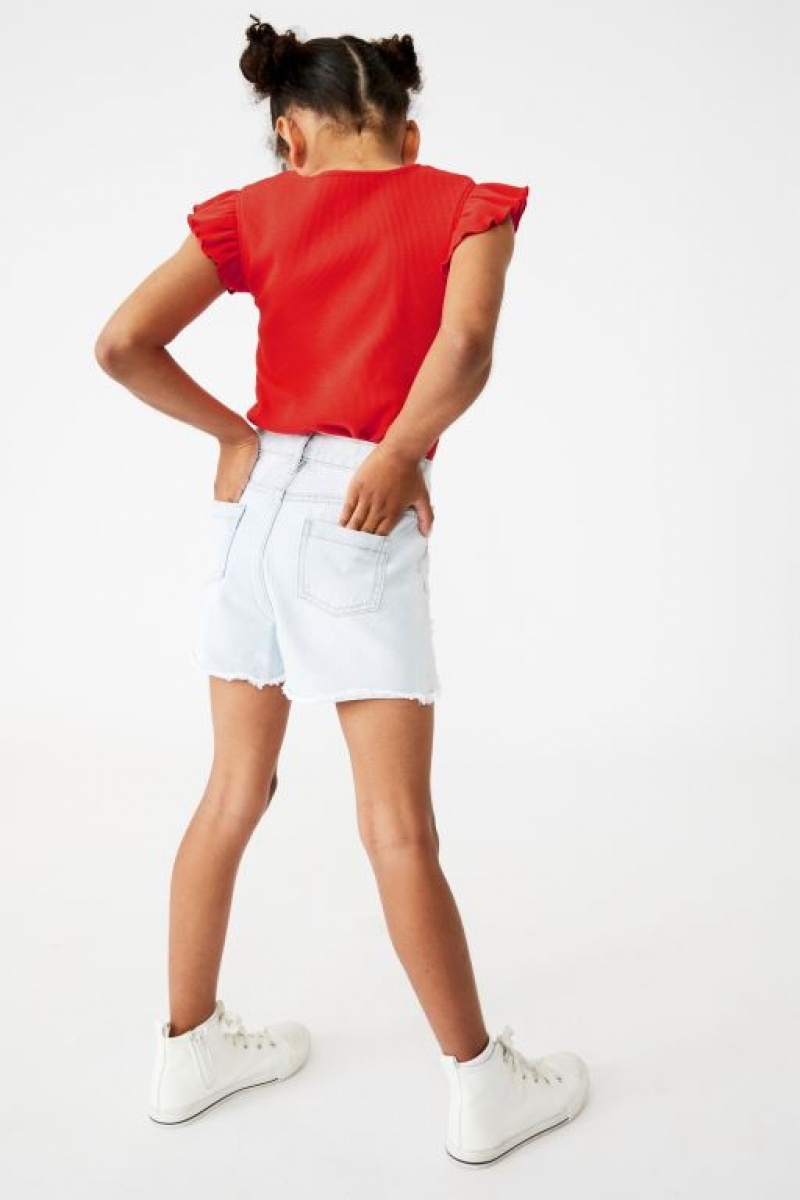 Cotton On Sunny Denim Girls' Shorts Wash | S3H2LAe7G2F