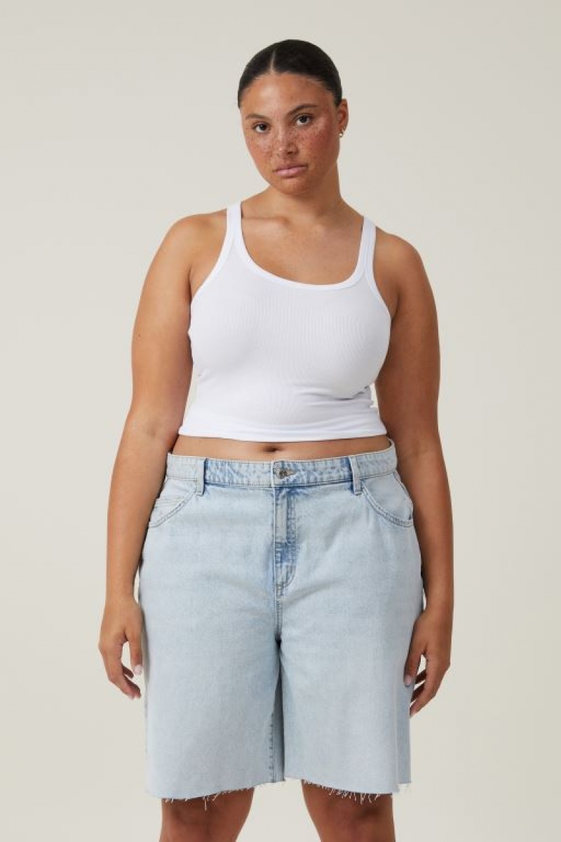 Cotton On Super Baggy Denim Jort Women's Shorts Blue | swmbdtuk4re