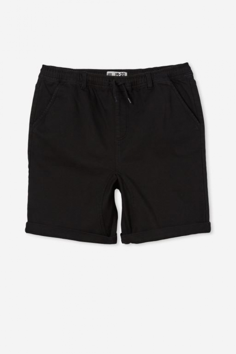 Cotton On Super Slouch Fit Boys' Shorts Black | bW2riGxEH1K