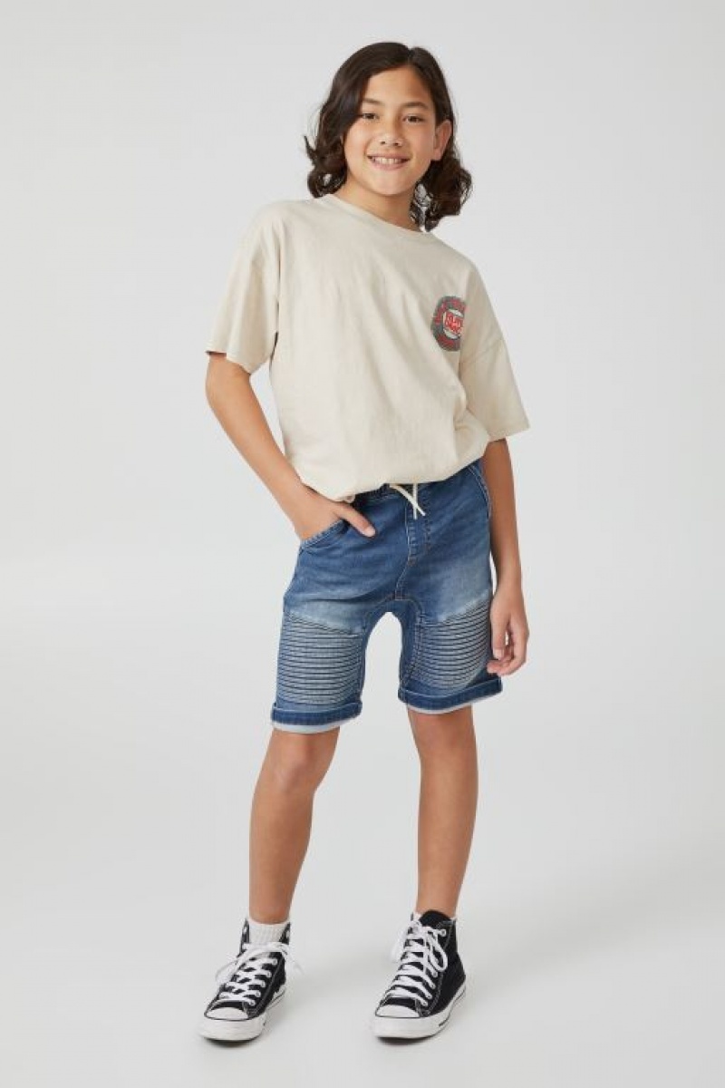 Cotton On Super Slouch Fit Boys' Shorts Blue | GChsLDms2ph