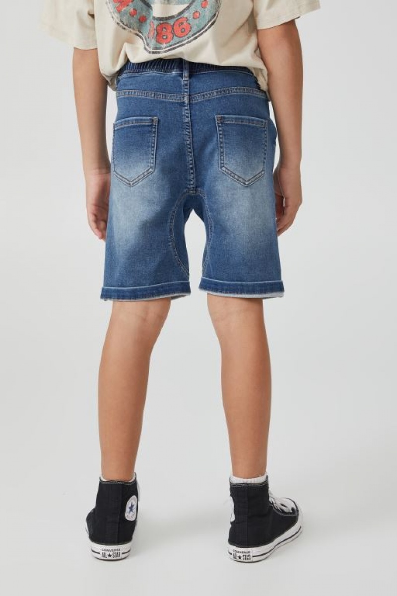Cotton On Super Slouch Fit Boys' Shorts Blue | GChsLDms2ph