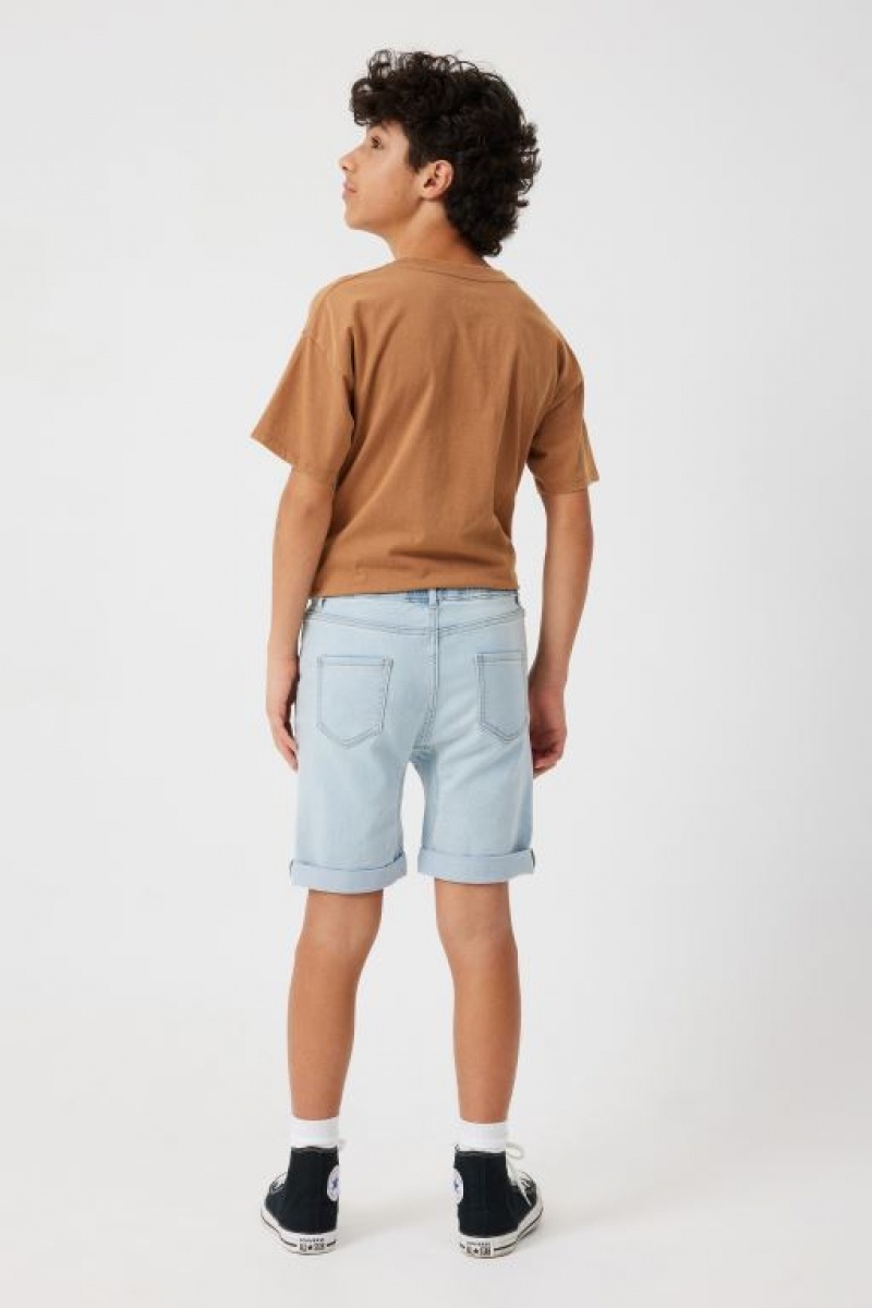 Cotton On Super Slouch Fit Boys' Shorts Light Blue | JfmPpPzQpiM