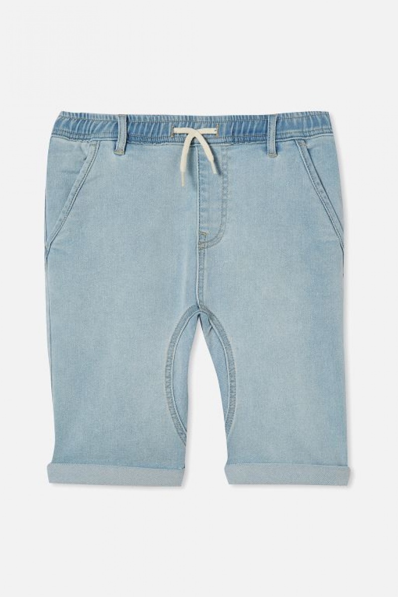 Cotton On Super Slouch Fit Boys' Shorts Light Blue | JfmPpPzQpiM