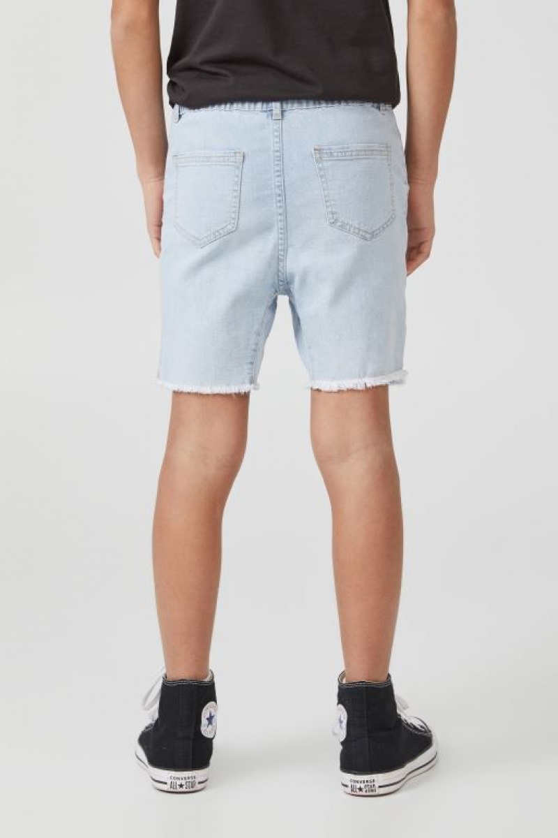 Cotton On Super Straight Fit Boys' Shorts Light Blue | PIeMpxBXt1I