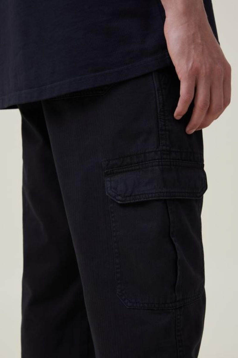 Cotton On Tactical Cargo Men's Pants Black | ji8iFoiEuL7