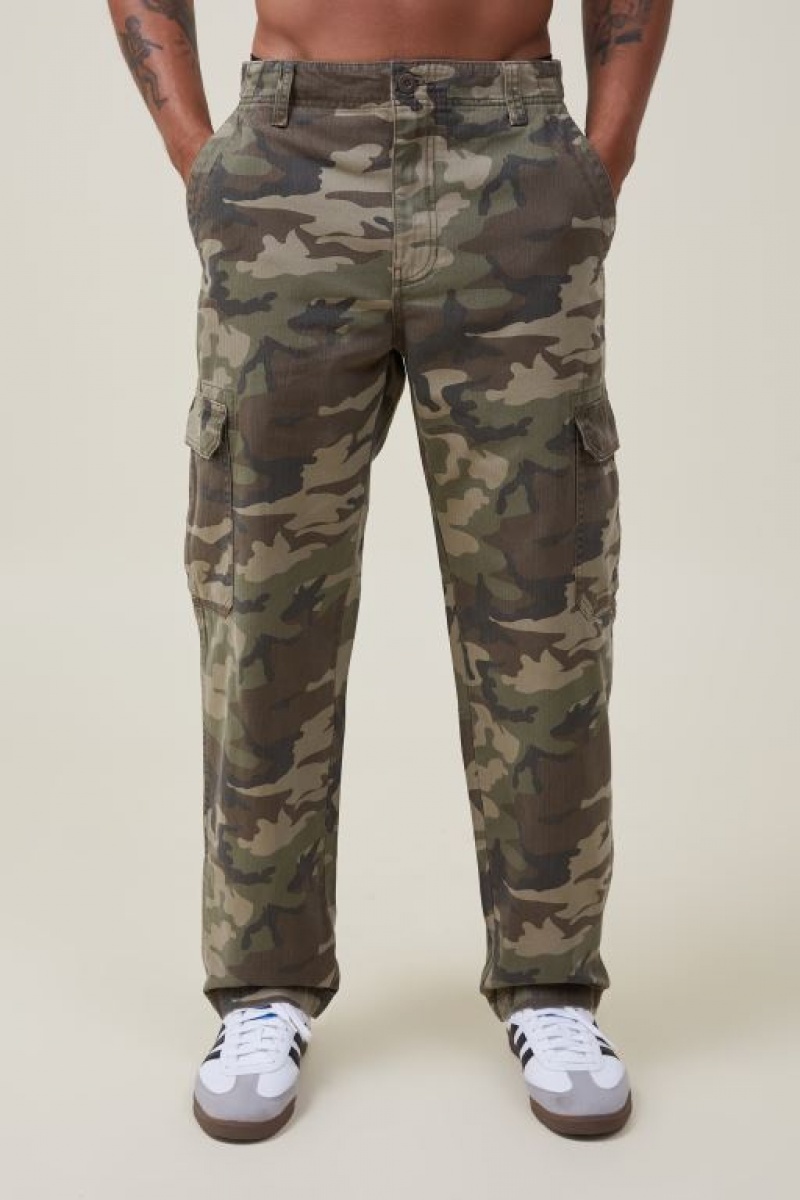 Cotton On Tactical Cargo Men's Pants Camo | WH7B4qdc8nb