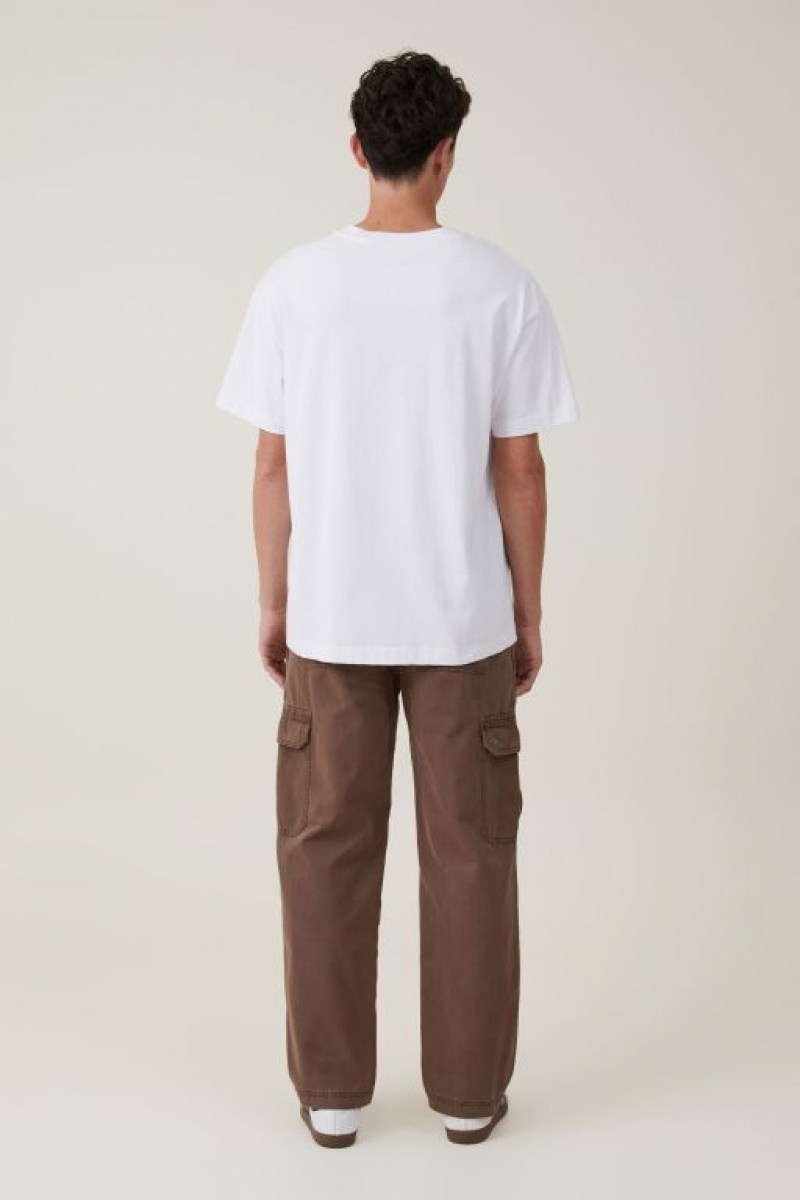 Cotton On Tactical Cargo Men's Pants Dark Brown | 8Sc6wnJ8G0M