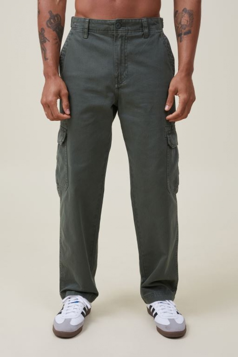 Cotton On Tactical Cargo Men's Pants Green | 4lwjrjb56Z1