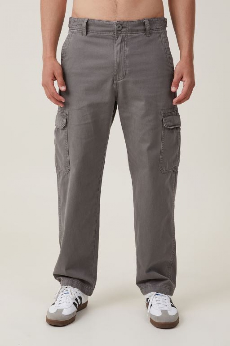 Cotton On Tactical Cargo Men's Pants Grey | SzVg5h5wb4e