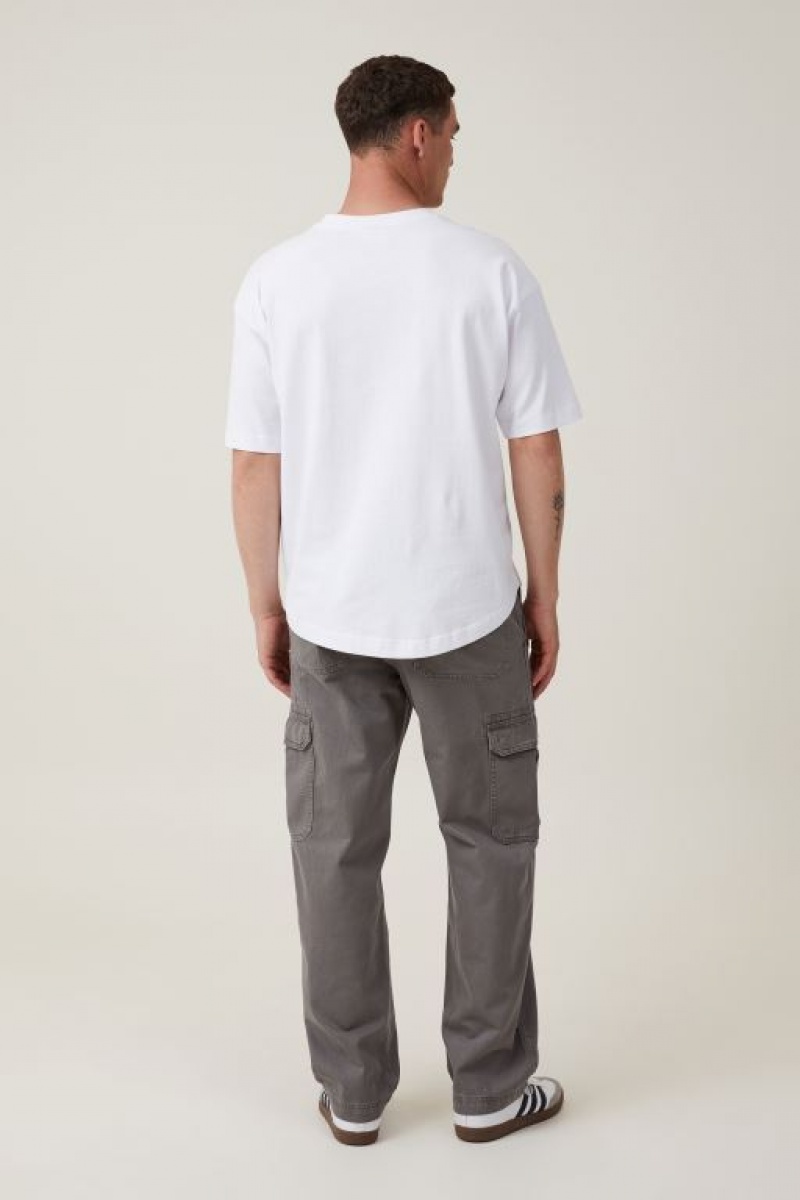 Cotton On Tactical Cargo Men's Pants Grey | SzVg5h5wb4e