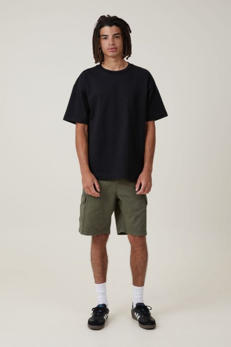 Cotton On Tactical Cargo Men\'s Shorts Green | 296bhaZpRbX