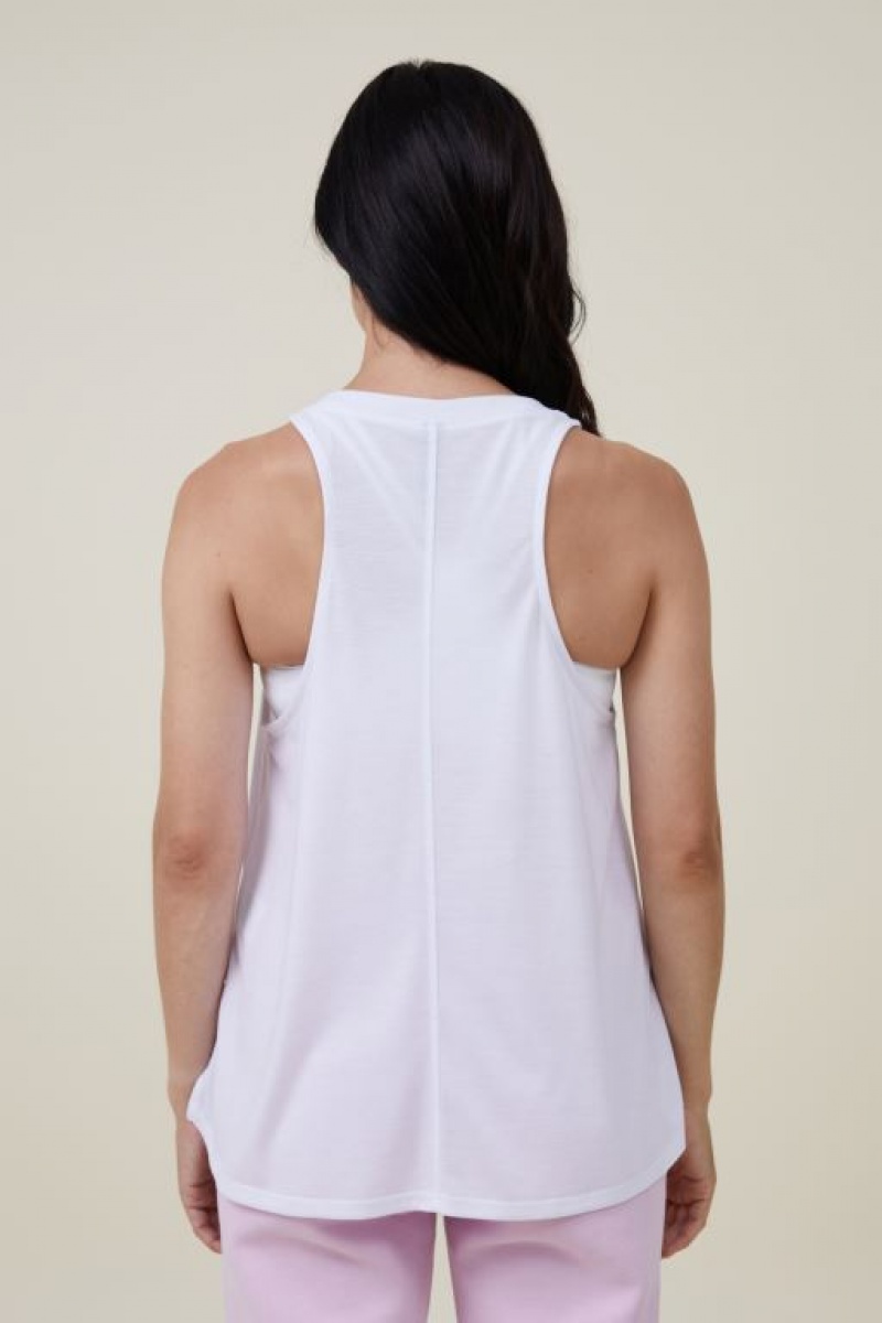 Cotton On Tank V2 Women's Maternity Wear White | KwBFMa414wi