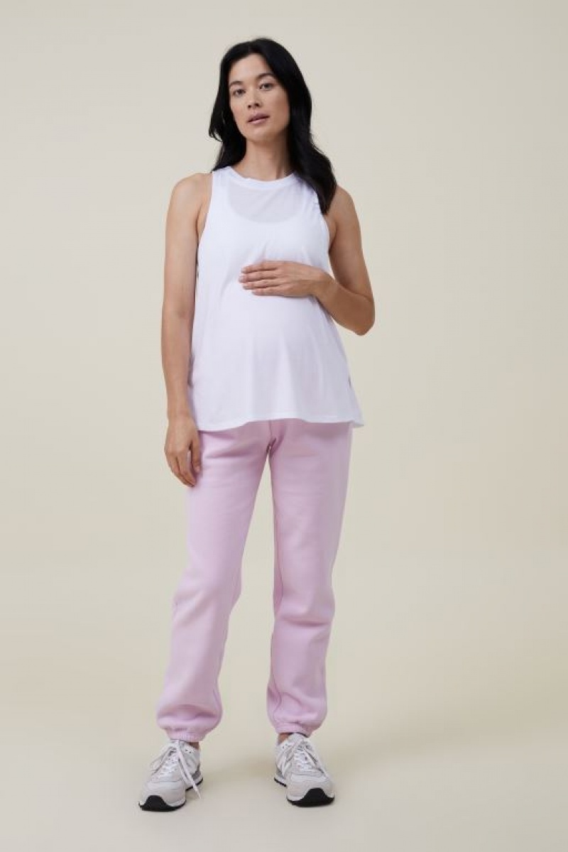Cotton On Tank V2 Women's Maternity Wear White | KwBFMa414wi