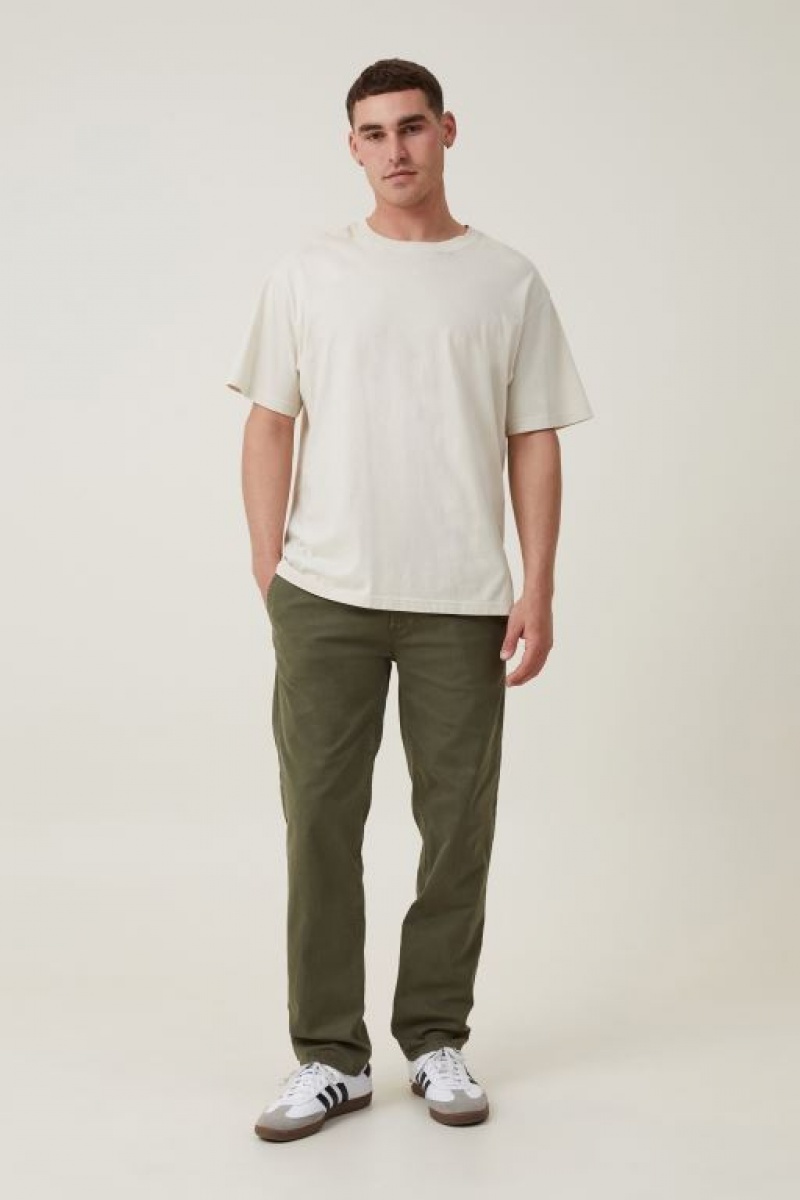 Cotton On Tapered Skinny Chino Men\'s Pants Olive | X41JhPhA56T