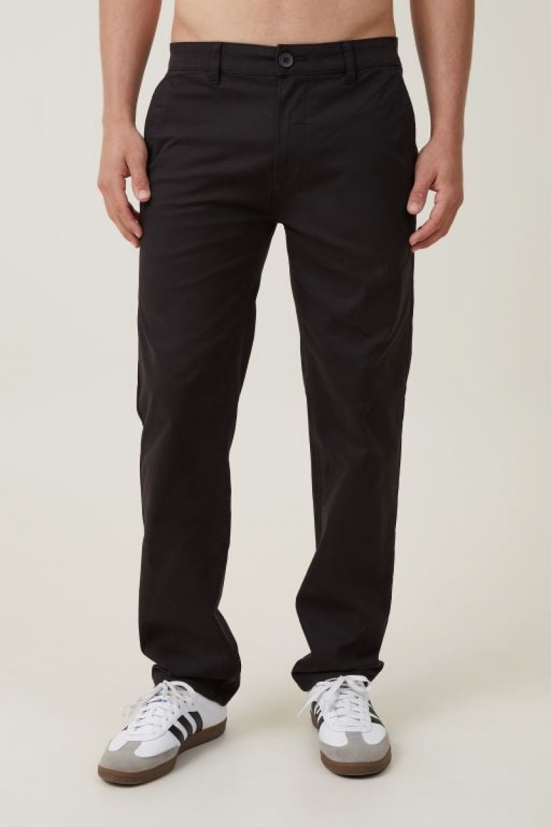 Cotton On Tapered Skinny Chino Men's Pants Black | alT8RkOjkD7