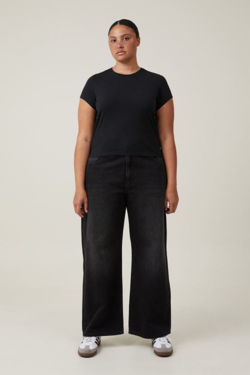 Cotton On The 91 Women's T Shirts Black | vXQKbXWiTTo