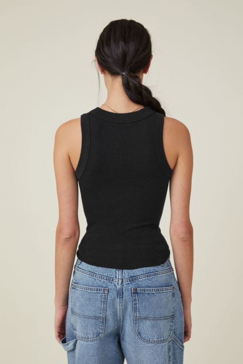 Cotton On The 91 Women's Tanks Black | vBXddc4YMQk