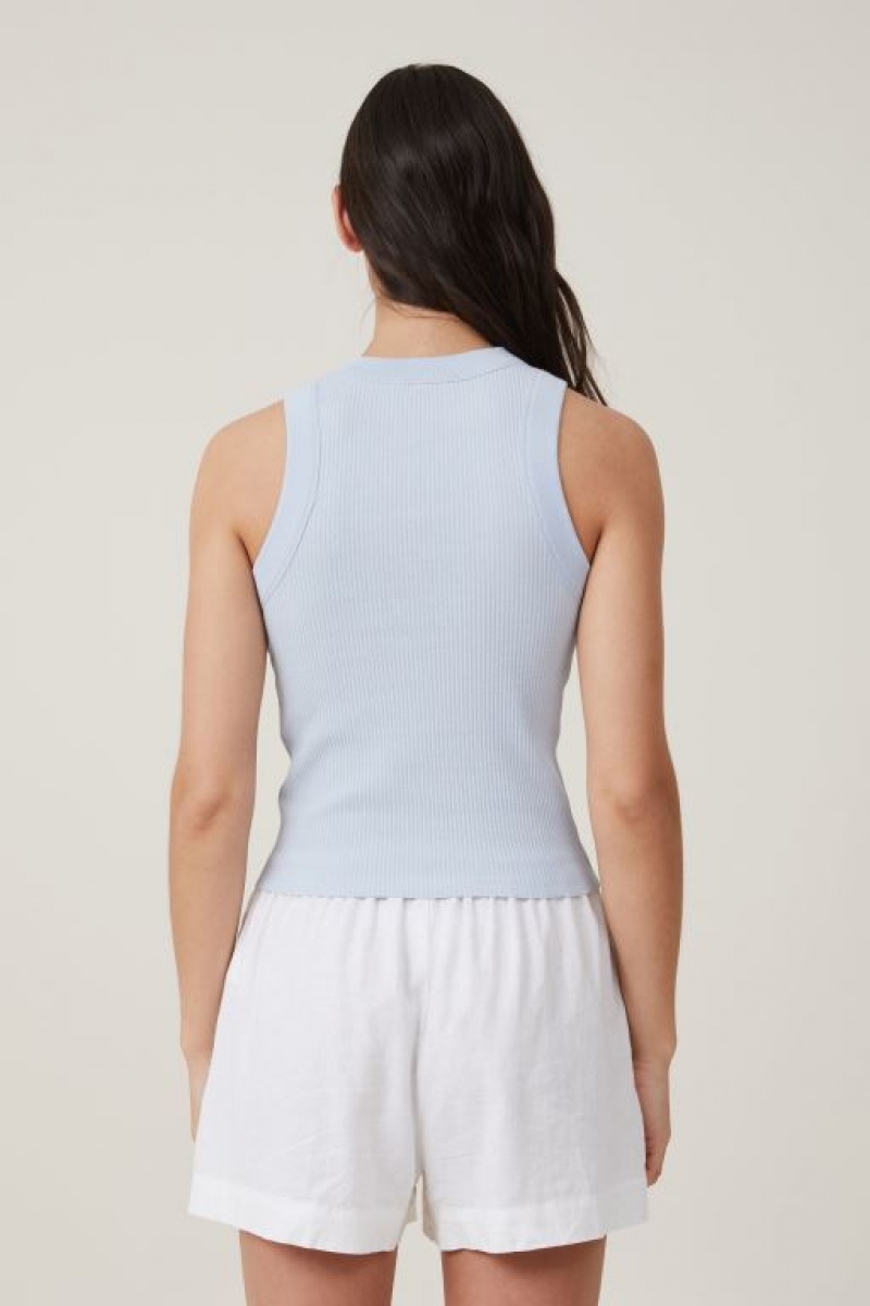 Cotton On The 91 Women's Tanks Blue | H9k6xg4wcEZ