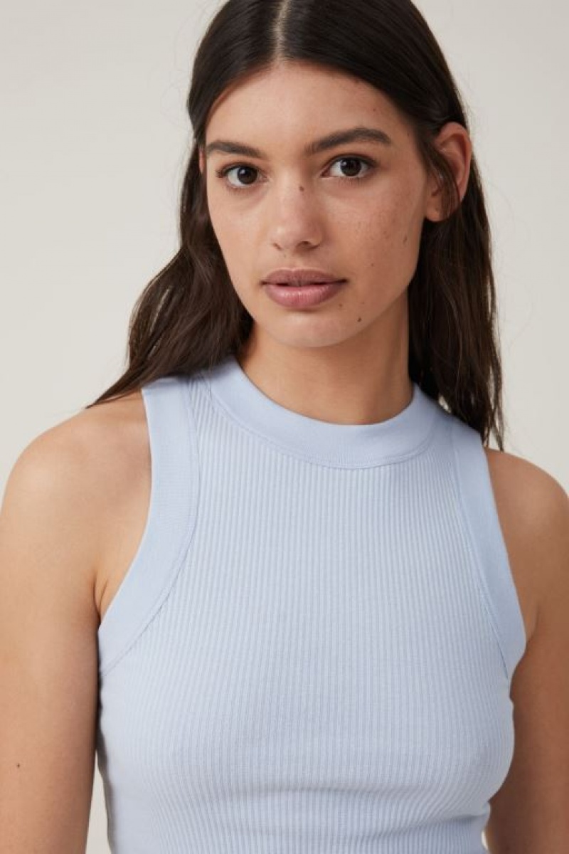 Cotton On The 91 Women's Tanks Blue | H9k6xg4wcEZ