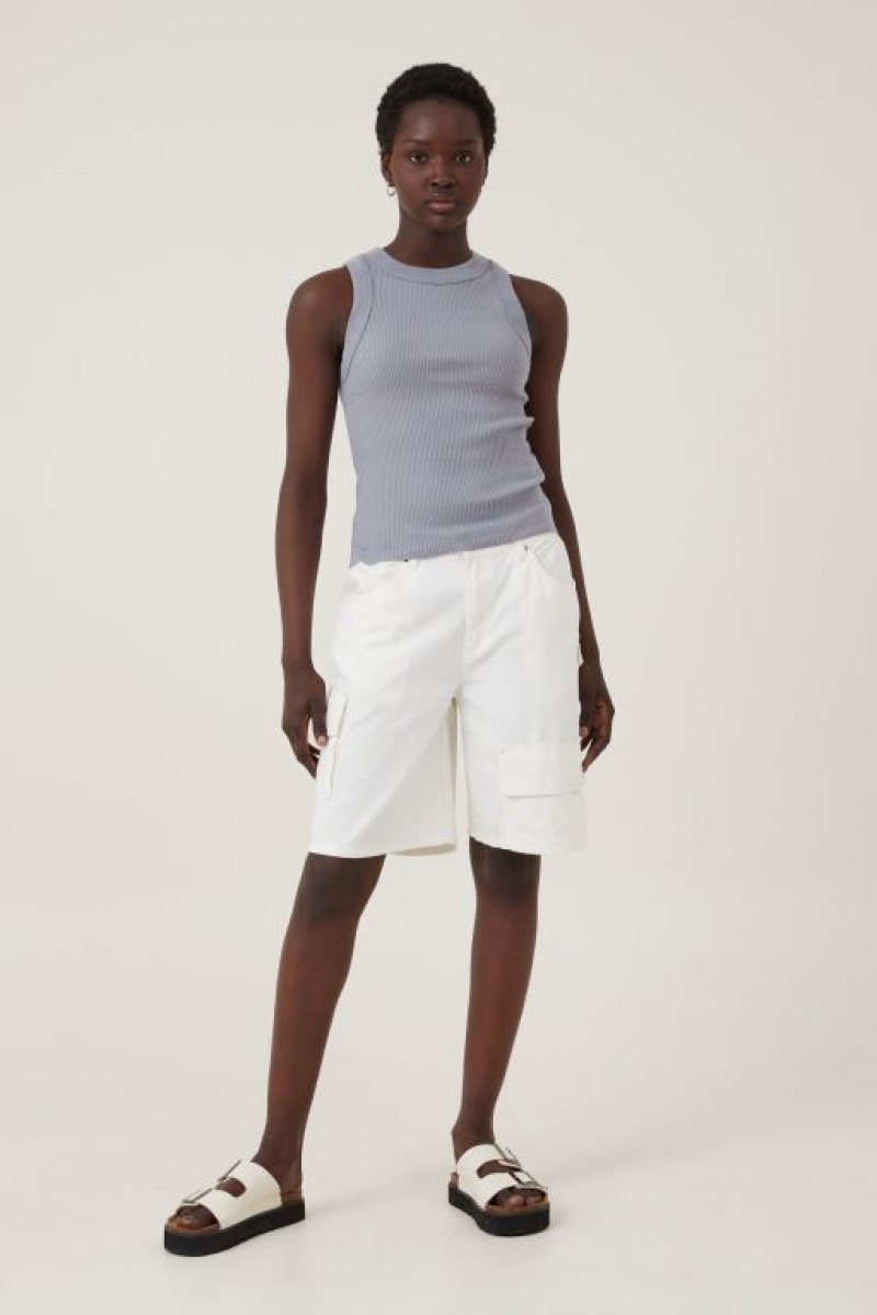 Cotton On The 91 Women's Tanks Light Grey | cip4tRMfnsK