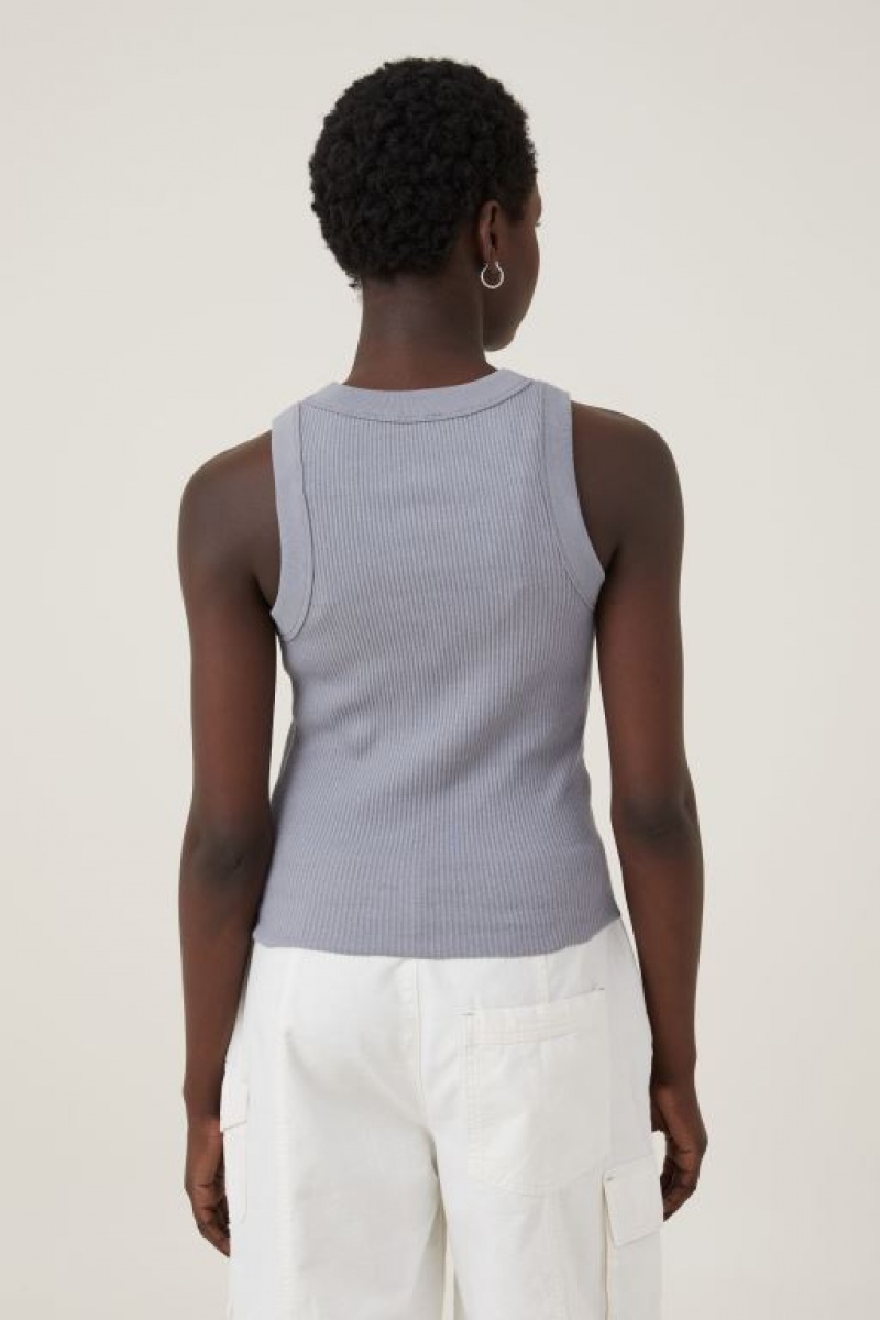 Cotton On The 91 Women's Tanks Light Grey | cip4tRMfnsK