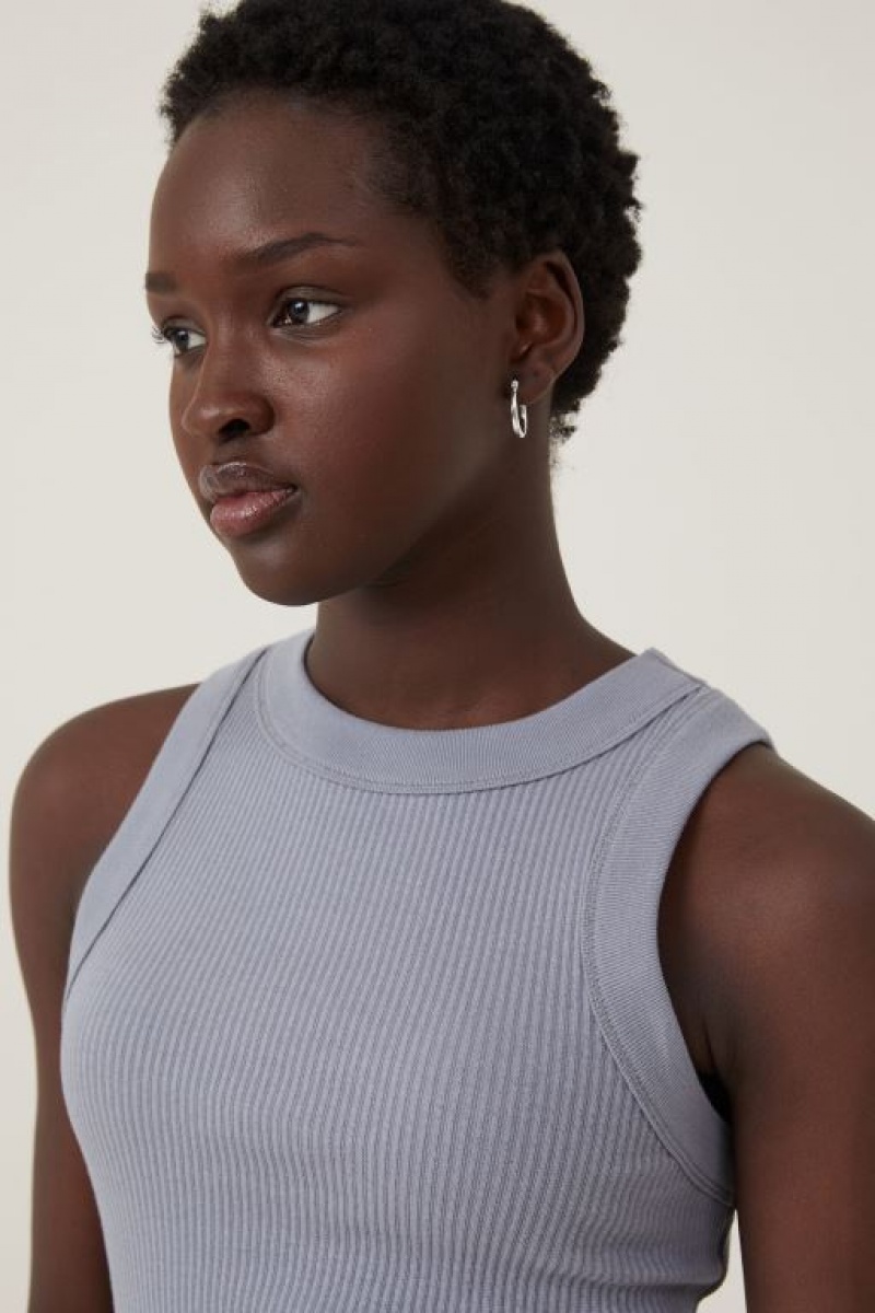 Cotton On The 91 Women's Tanks Light Grey | cip4tRMfnsK
