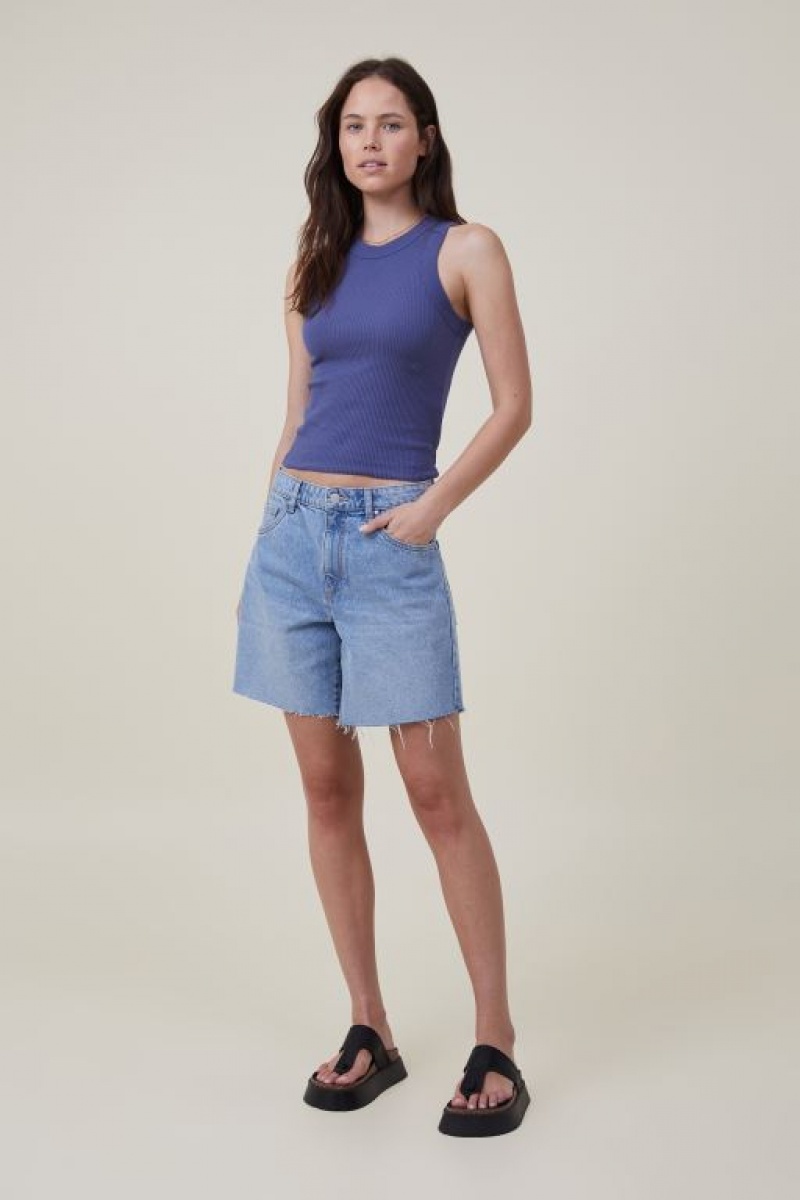 Cotton On The 91 Women's Tanks Navy | WuhujnxVcDE
