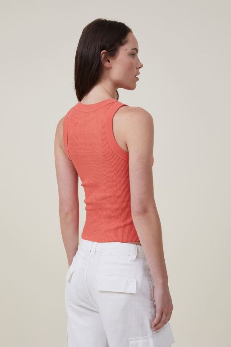 Cotton On The 91 Women's Tanks Orange | rQvD8wIS0Cu