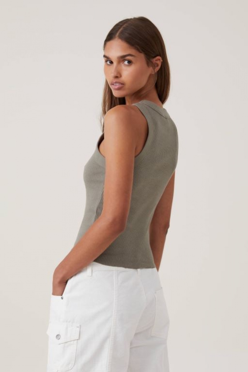 Cotton On The 91 Women's Tanks Woodland | kesaRvvT4kT