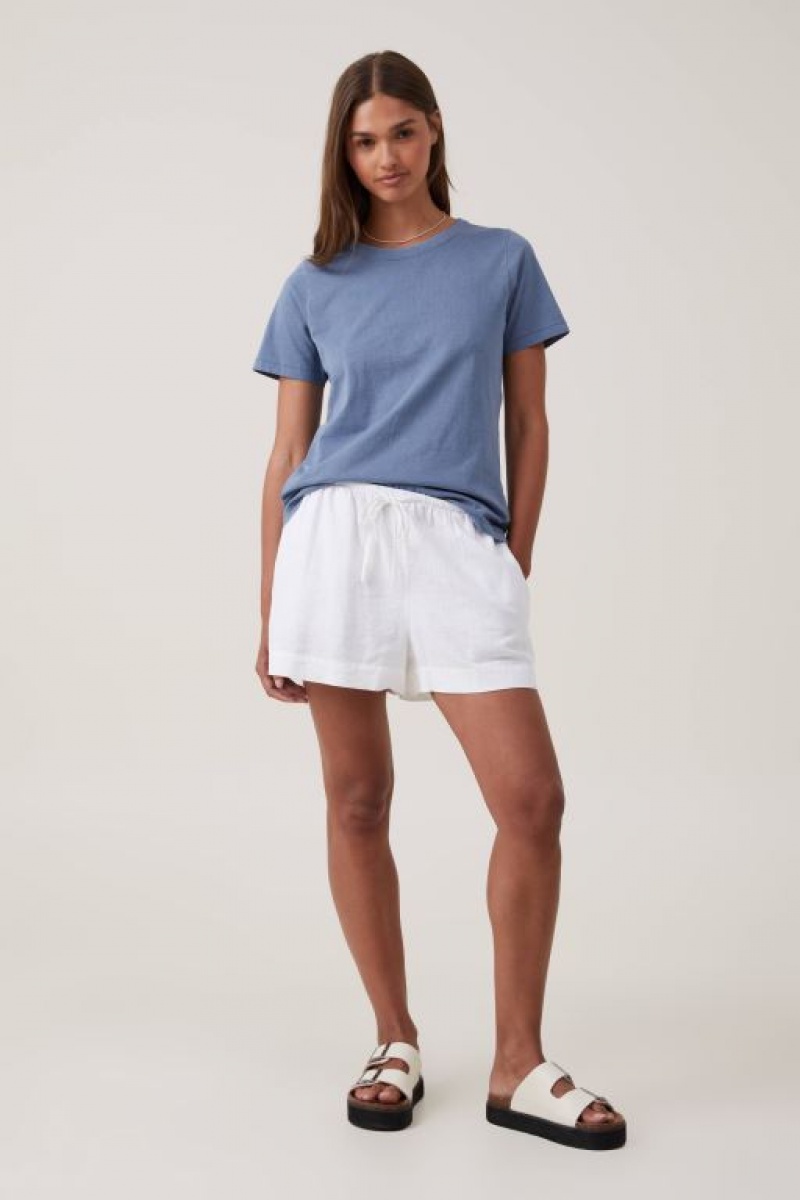 Cotton On The Classic Organic Women's T Shirts Blue | v6Zqq82SOjt
