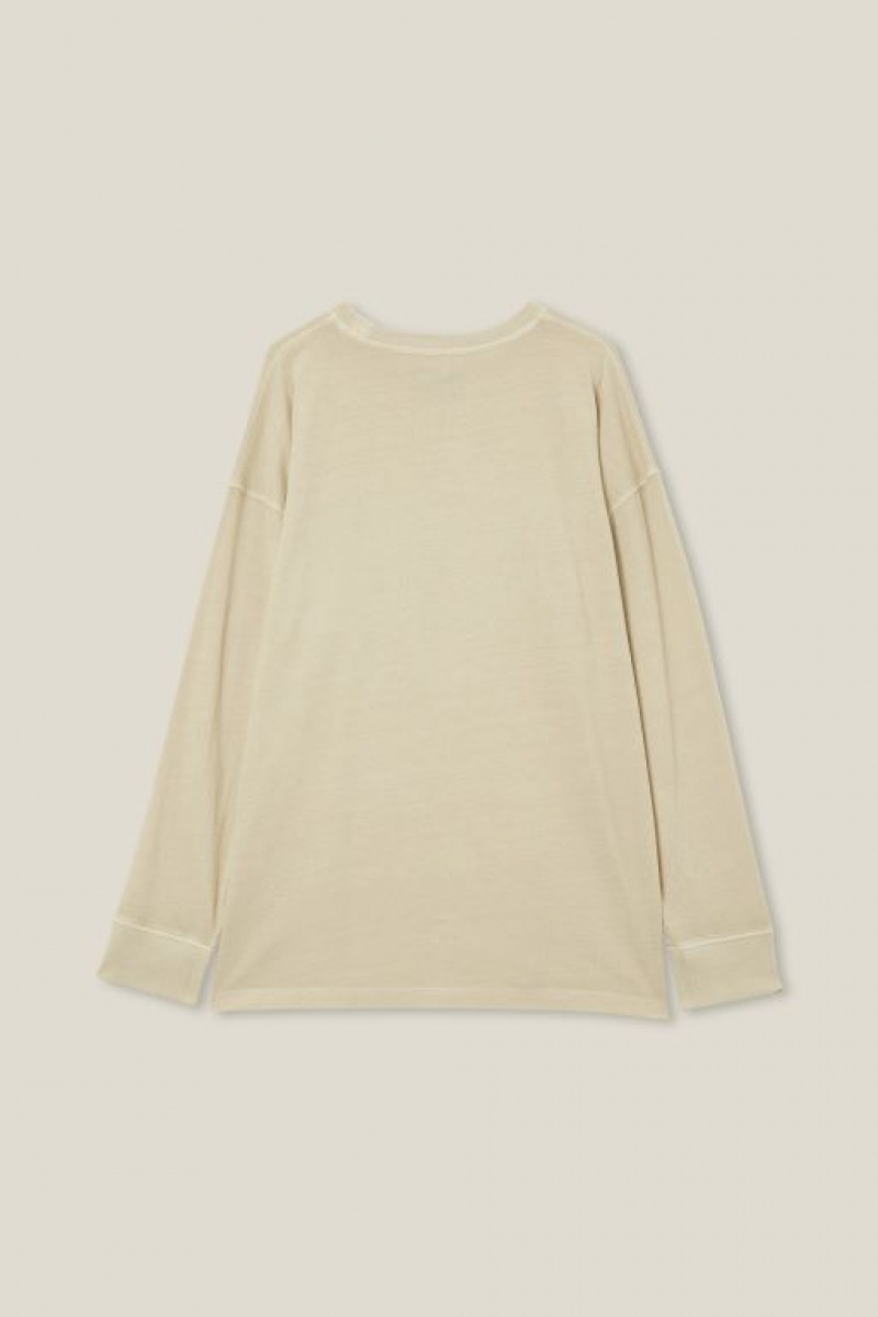 Cotton On The Eddy Essential Long Sleeve Boys' T Shirts Wash | DQaWcDd0WeR