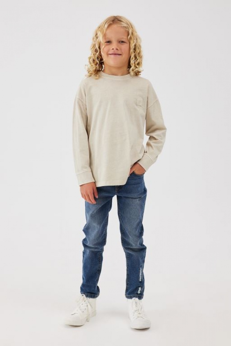Cotton On The Essential Long Sleeve Boys' T Shirts Wash | ijr8QwSAYkT