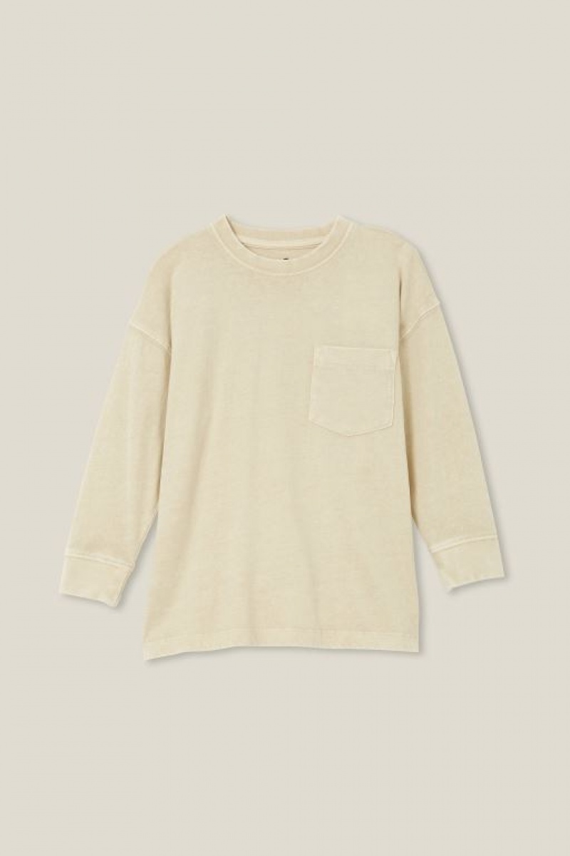 Cotton On The Essential Long Sleeve Boys' T Shirts Wash | ijr8QwSAYkT