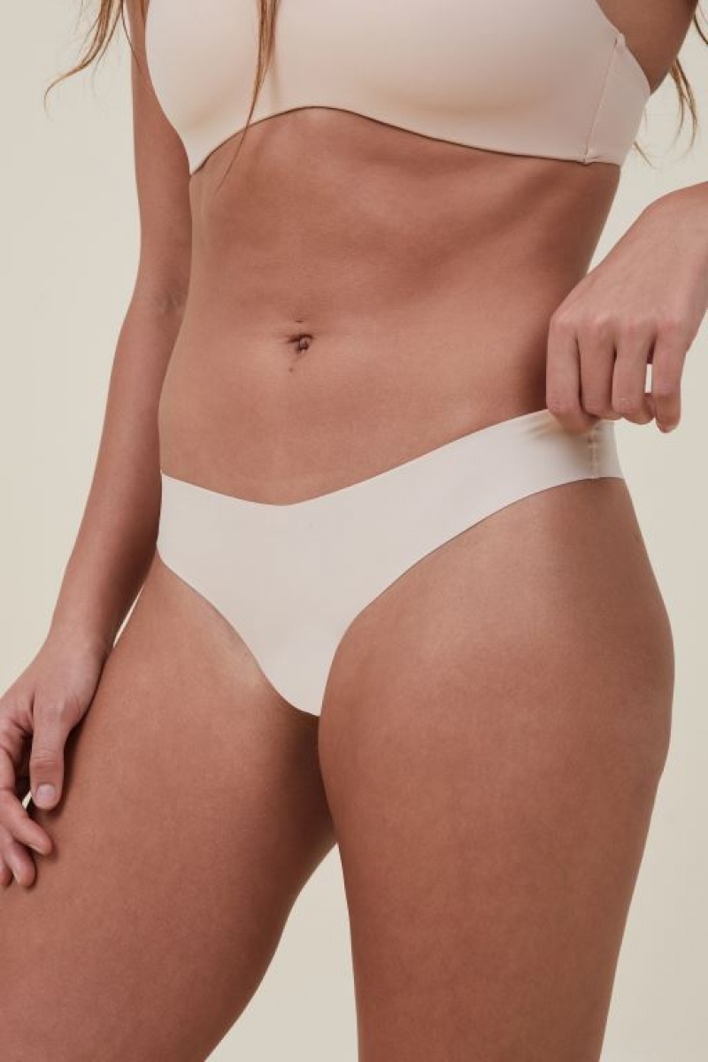 Cotton On The Invisible Brief Women's Thong Frappe | eLBtpzLVnPN