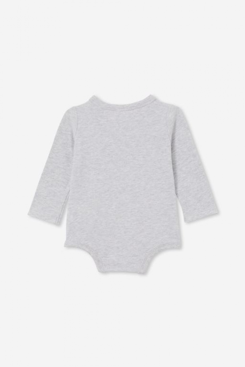 Cotton On The Long Sleeve Bubbysuit Baby Rompers Cloud | UlKYHNLKv9k