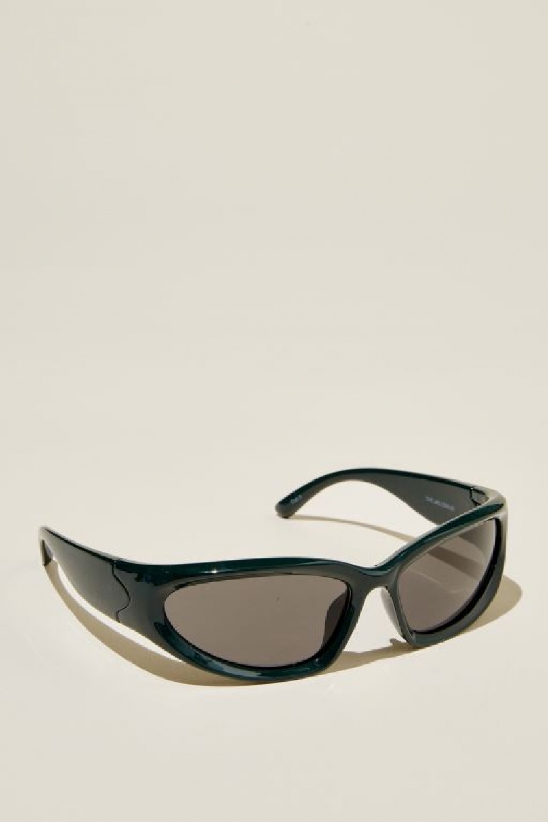 Cotton On The Millenium Men's Sunglasses Dark Green / Black | j7RxBAgbK32