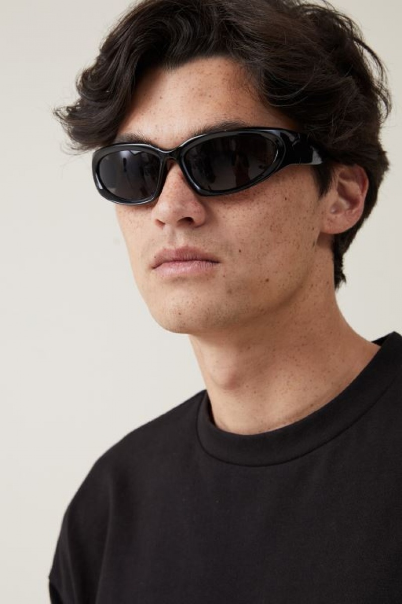 Cotton On The Millenium Men's Sunglasses Black / Black | gNU2z226xME