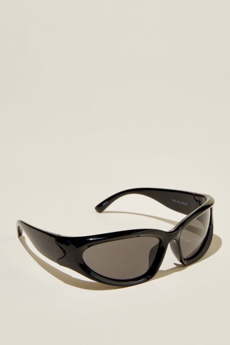 Cotton On The Millenium Men's Sunglasses Black / Black | gNU2z226xME