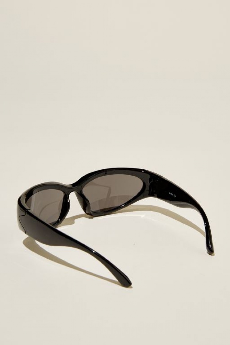 Cotton On The Millenium Men's Sunglasses Black / Black | gNU2z226xME