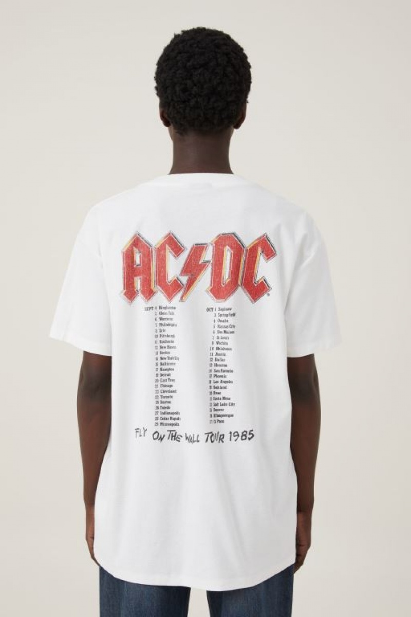 Cotton On The Oversized Band Women's Graphic T-Shirts White | KX6LFFhQaBo