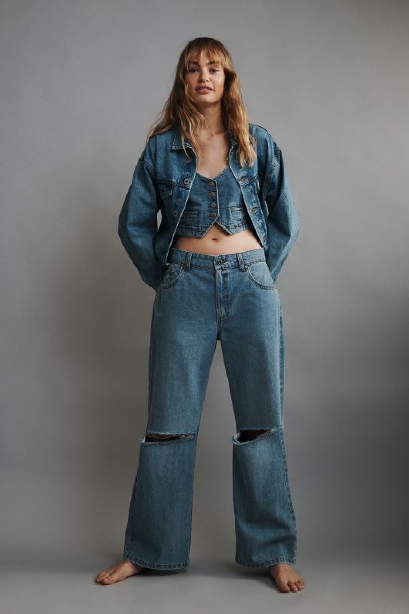 Cotton On The Oversized Denim Women's Jackets Blue | w9RWwiIPY6x