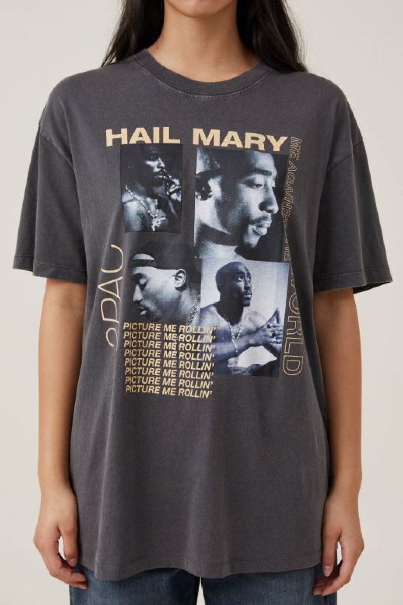 Cotton On The Oversized Hip Hop Women's Graphic T-Shirts Lcn | wih44KQqWVK