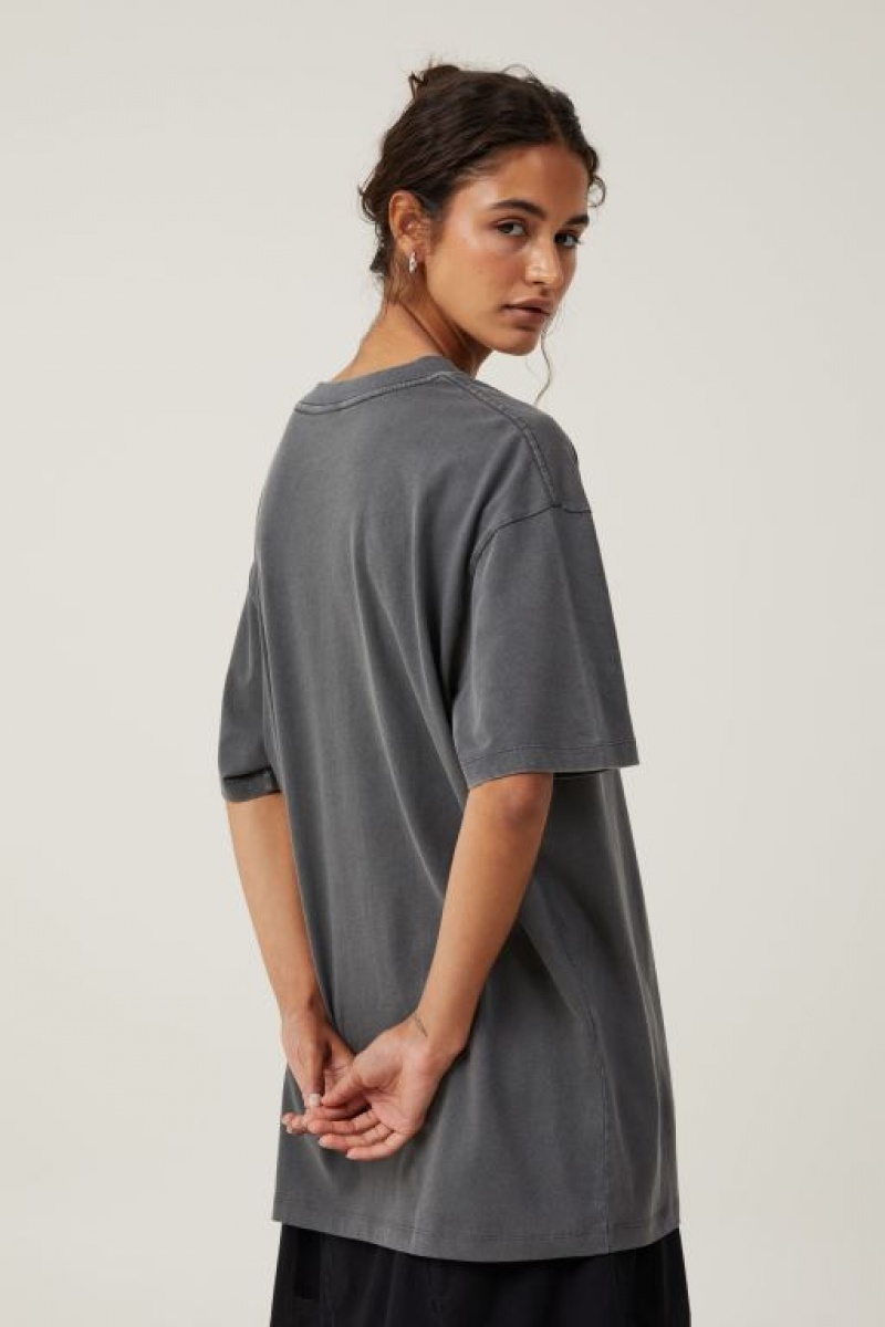 Cotton On The Oversized Nirvana Women's Graphic T-Shirts Lcn | M91MEL5FohD