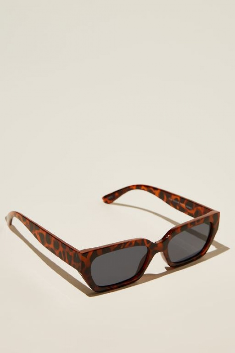 Cotton On The Razor Men's Sunglasses Tort | Lun54NifJ7j