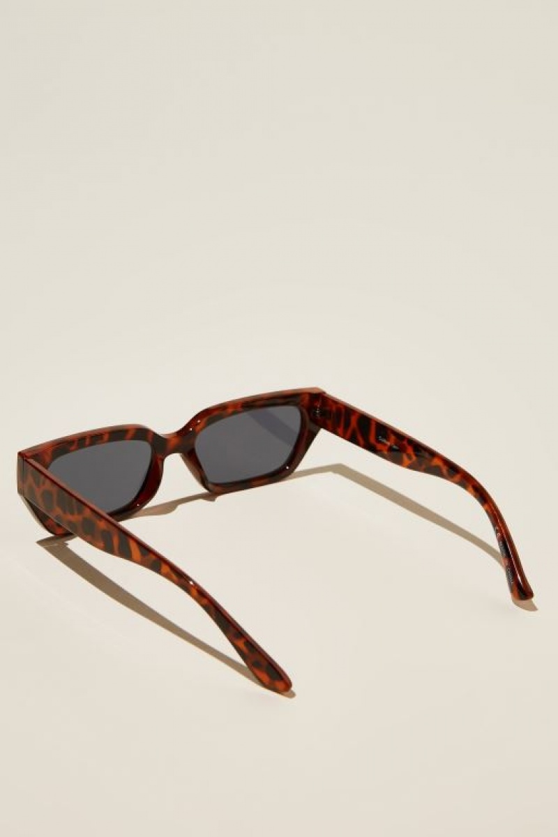 Cotton On The Razor Men's Sunglasses Tort | Lun54NifJ7j
