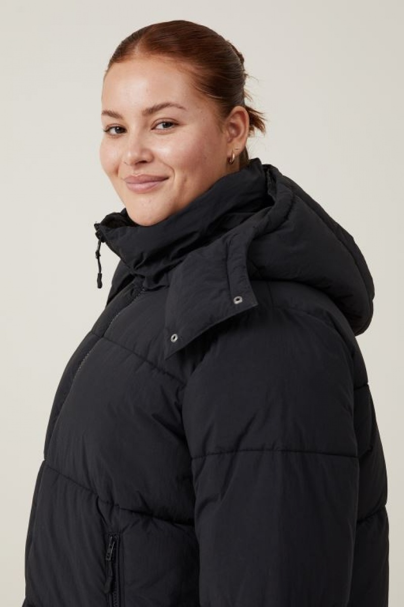 Cotton On The Recycled Mother Puffer 3.0 Women's Jackets Black | ofH8QQcQBkc