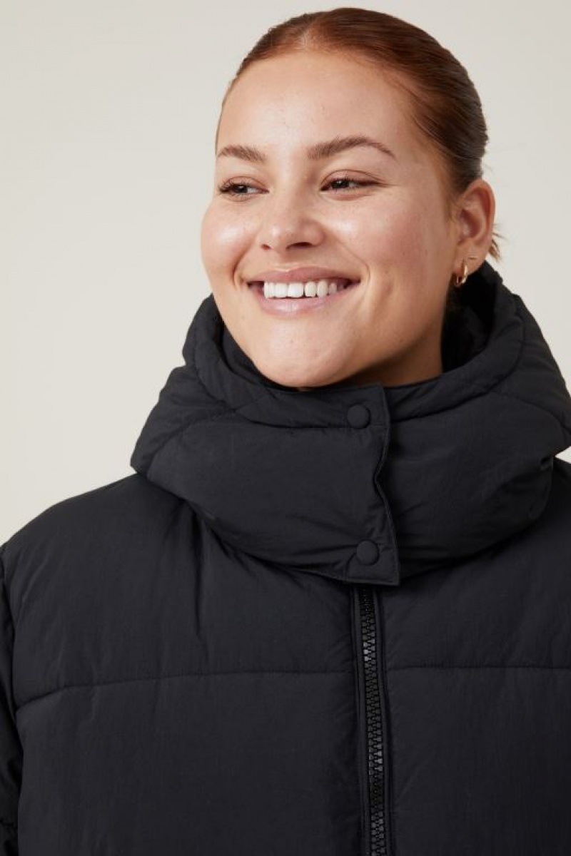 Cotton On The Recycled Mother Puffer 3.0 Women's Jackets Black | ofH8QQcQBkc