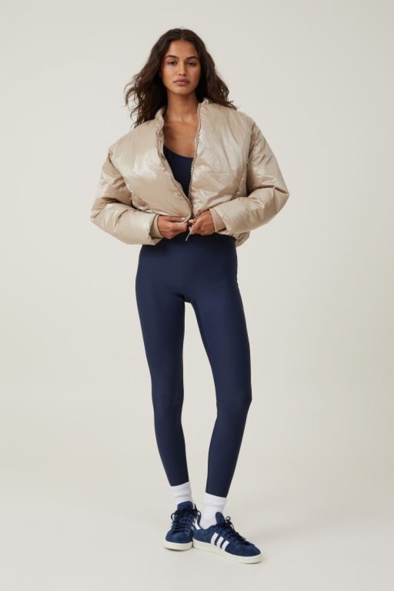 Cotton On The Recycled Mother Puffer Bomber Women's Jackets White | 8Q4ysBjrvWG
